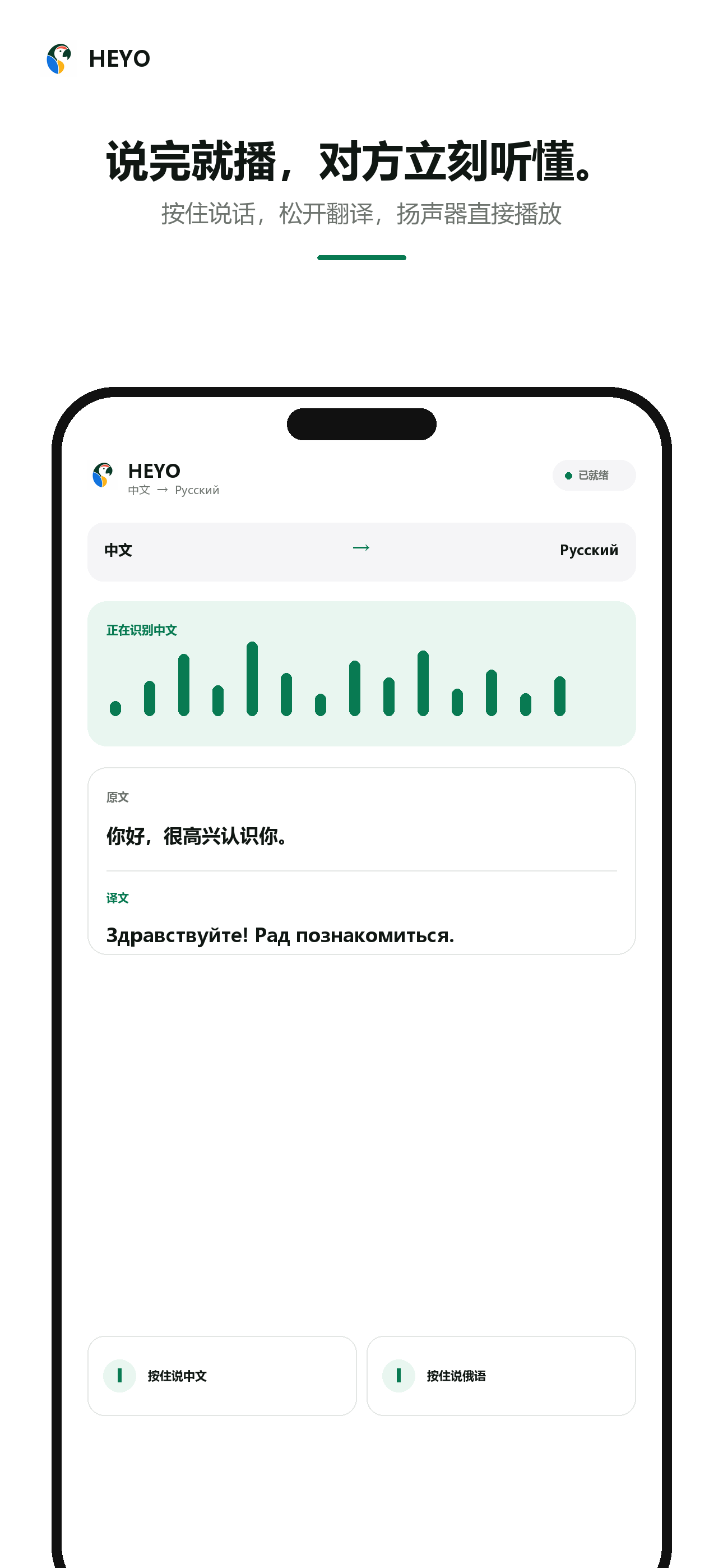 同声传译与监听 · Heyo